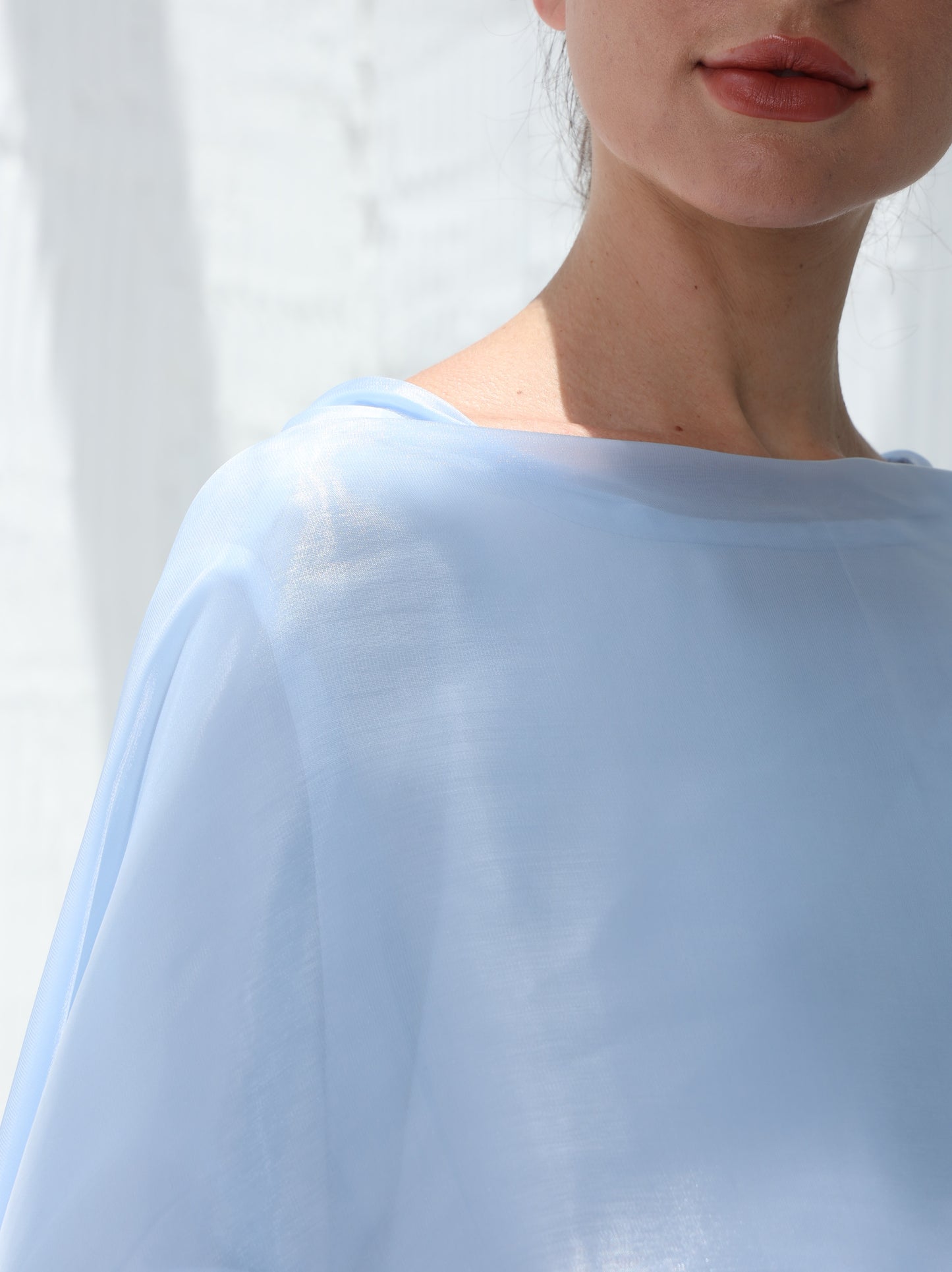 Aquamarine Drape Abaya -Sandy's Edition Boutique