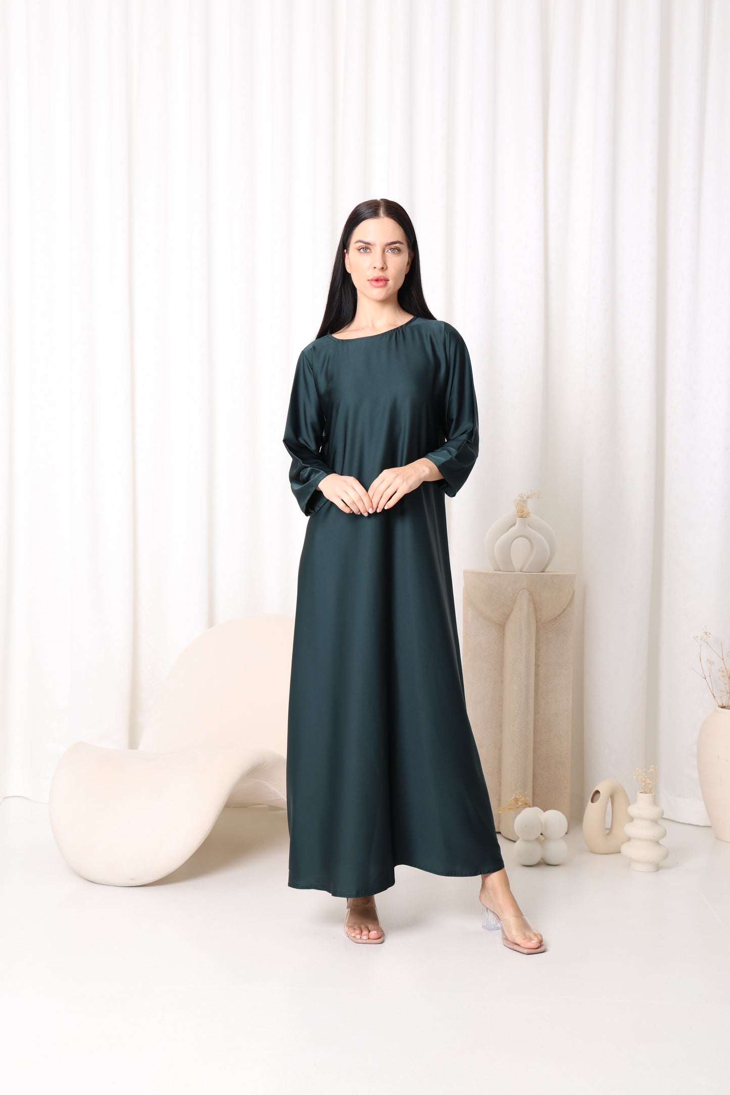 Green Abaya Underdress Sandy's Edition