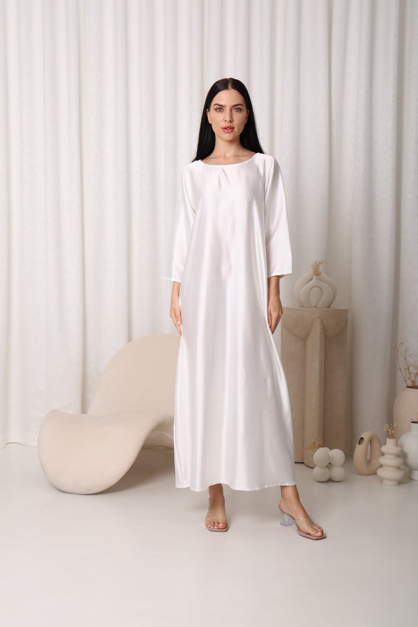 White Abaya Underdress Sandy's Edition