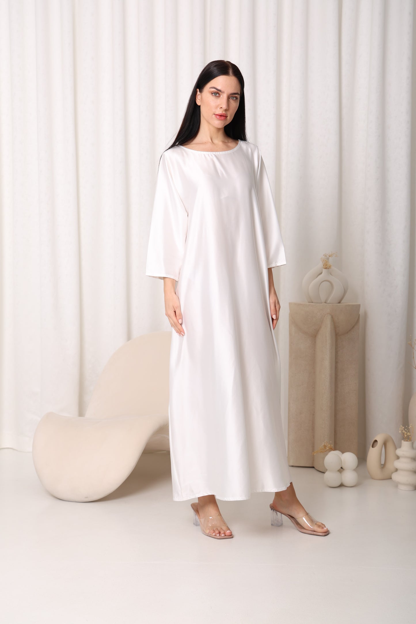 White Abaya Underdress Sandy's Edition