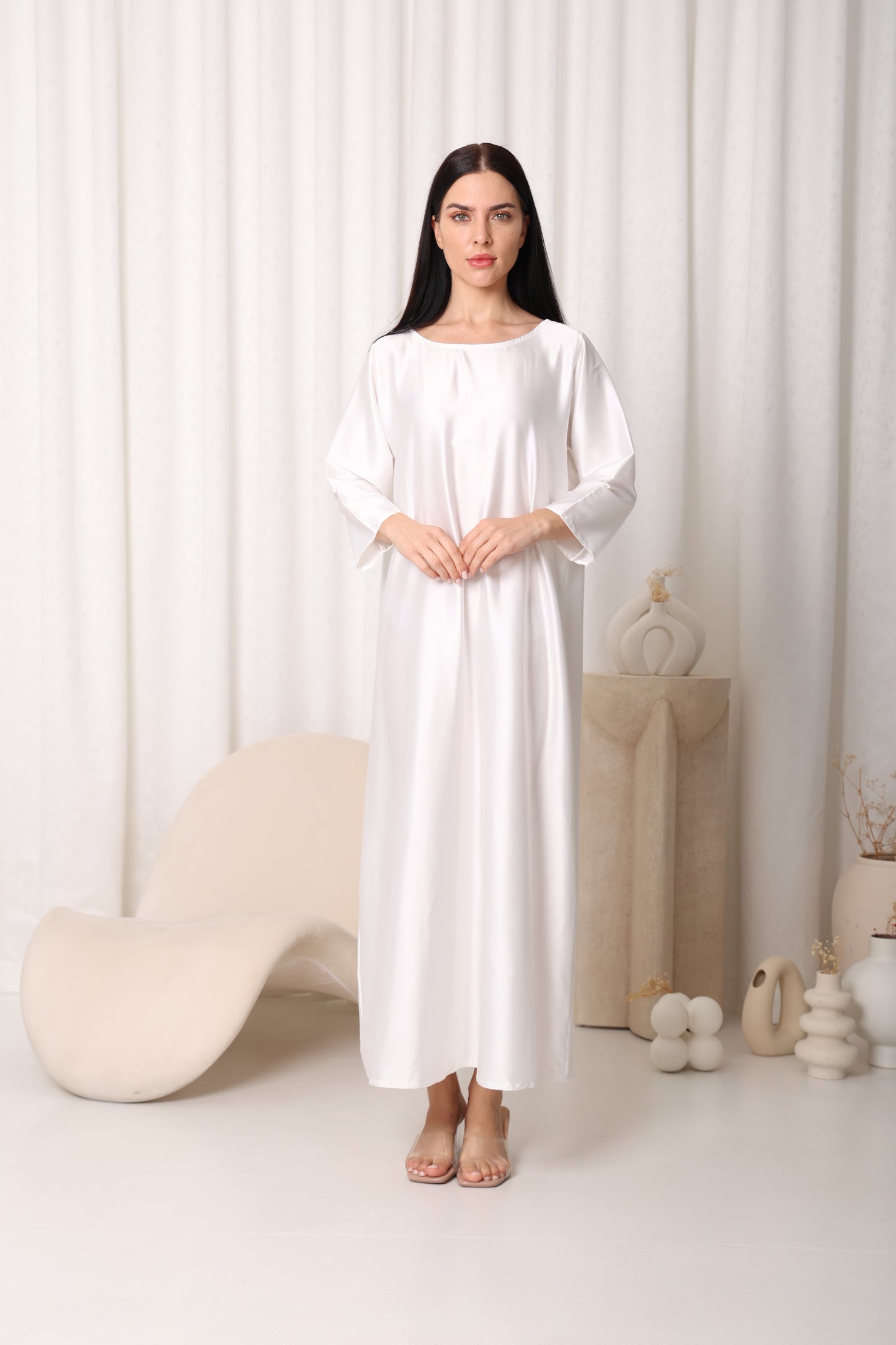 White Abaya Underdress Sandy's Edition