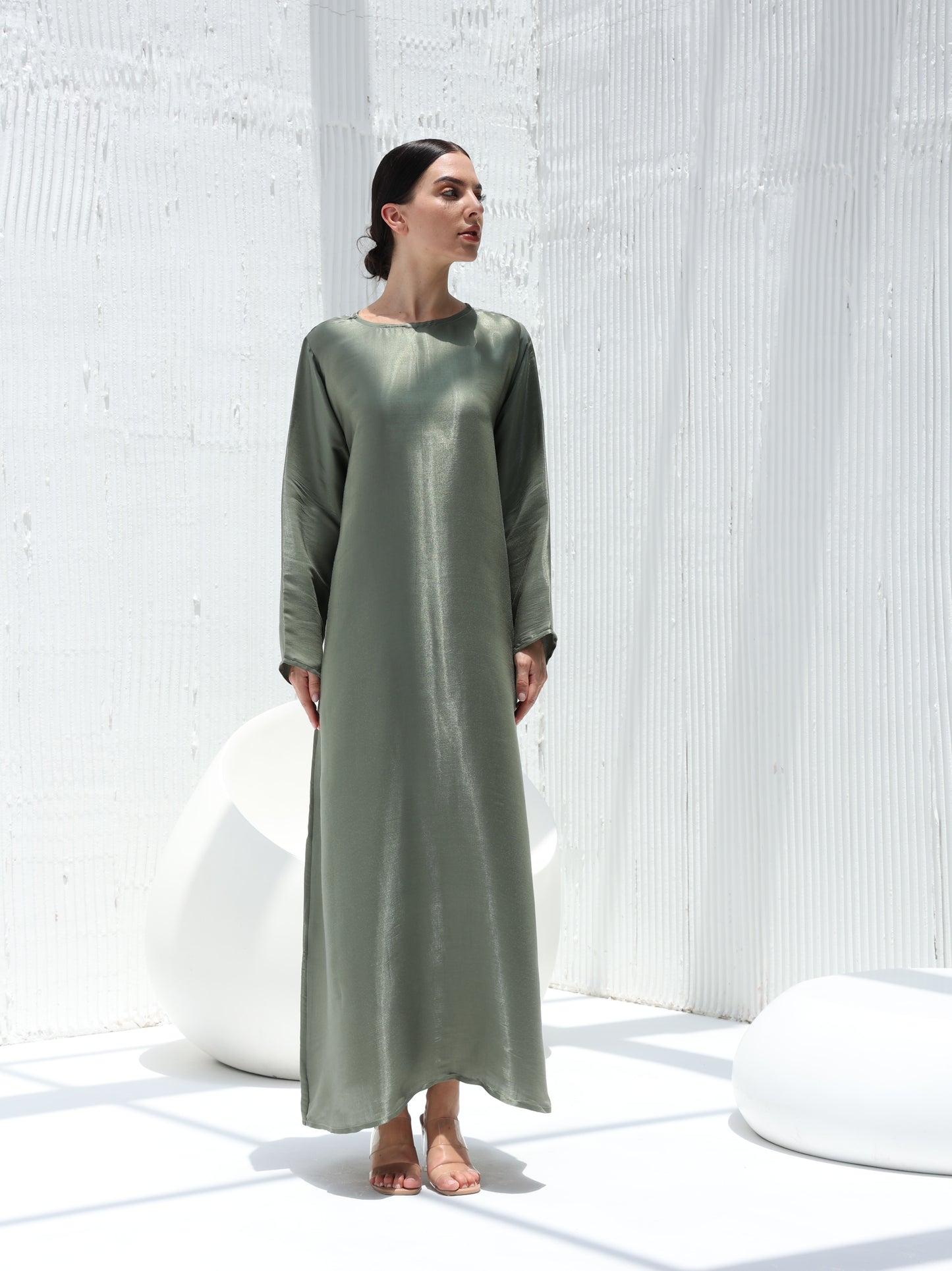 Sea Moss Abaya Underdress -Sandy’s Edition Boutique