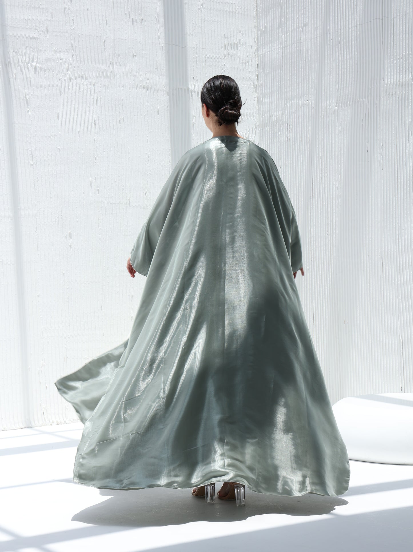 Sea Moss Waves Abaya - Sandy's Edition Boutique