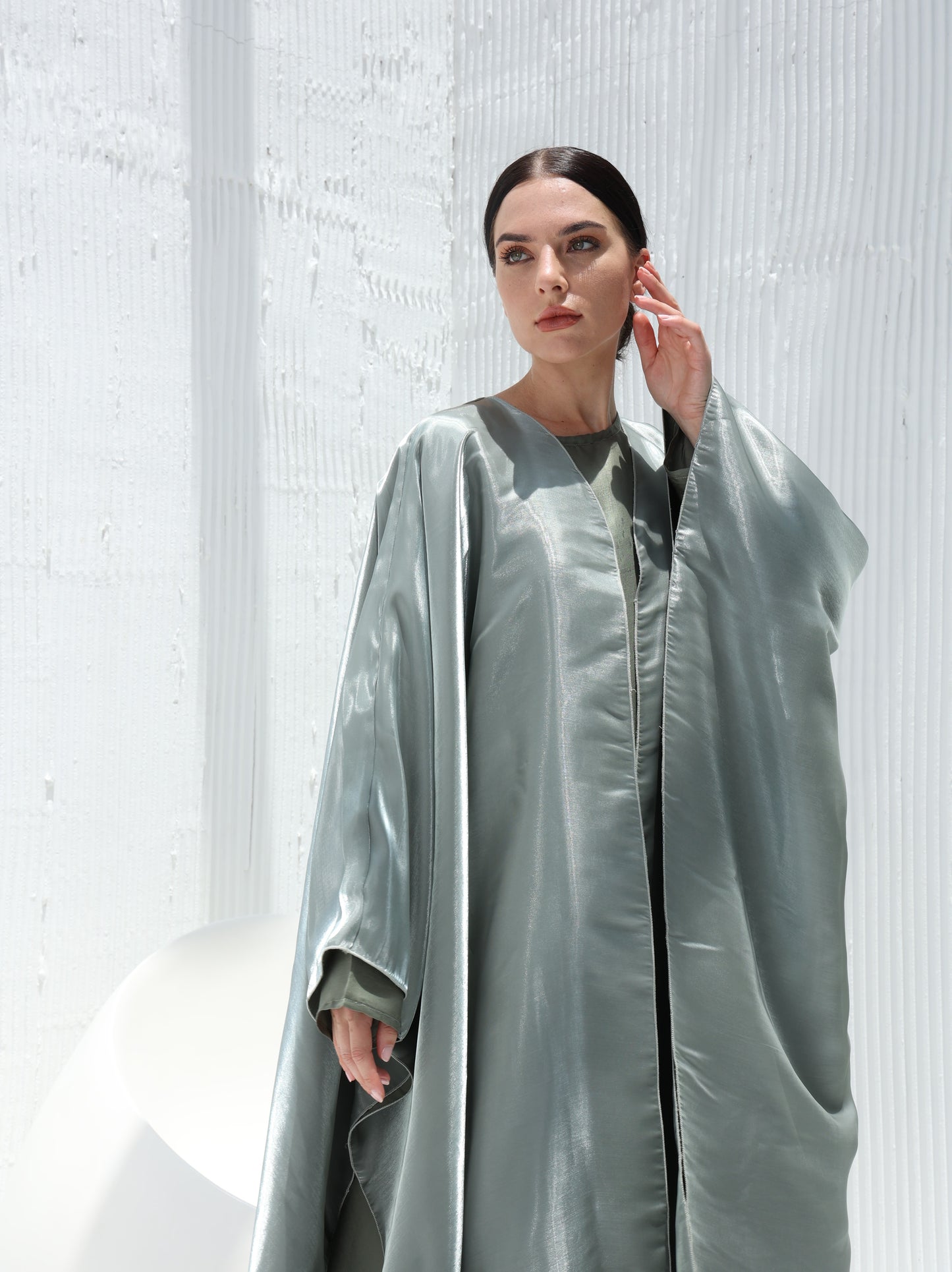 Sea Moss Waves Abaya - Sandy's Edition Boutique